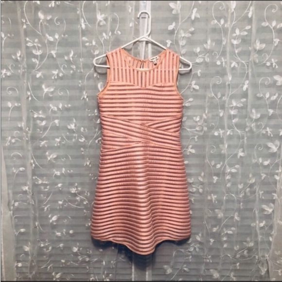 Mesh Cutout Skater Girl Dress - Picture 1 of 6